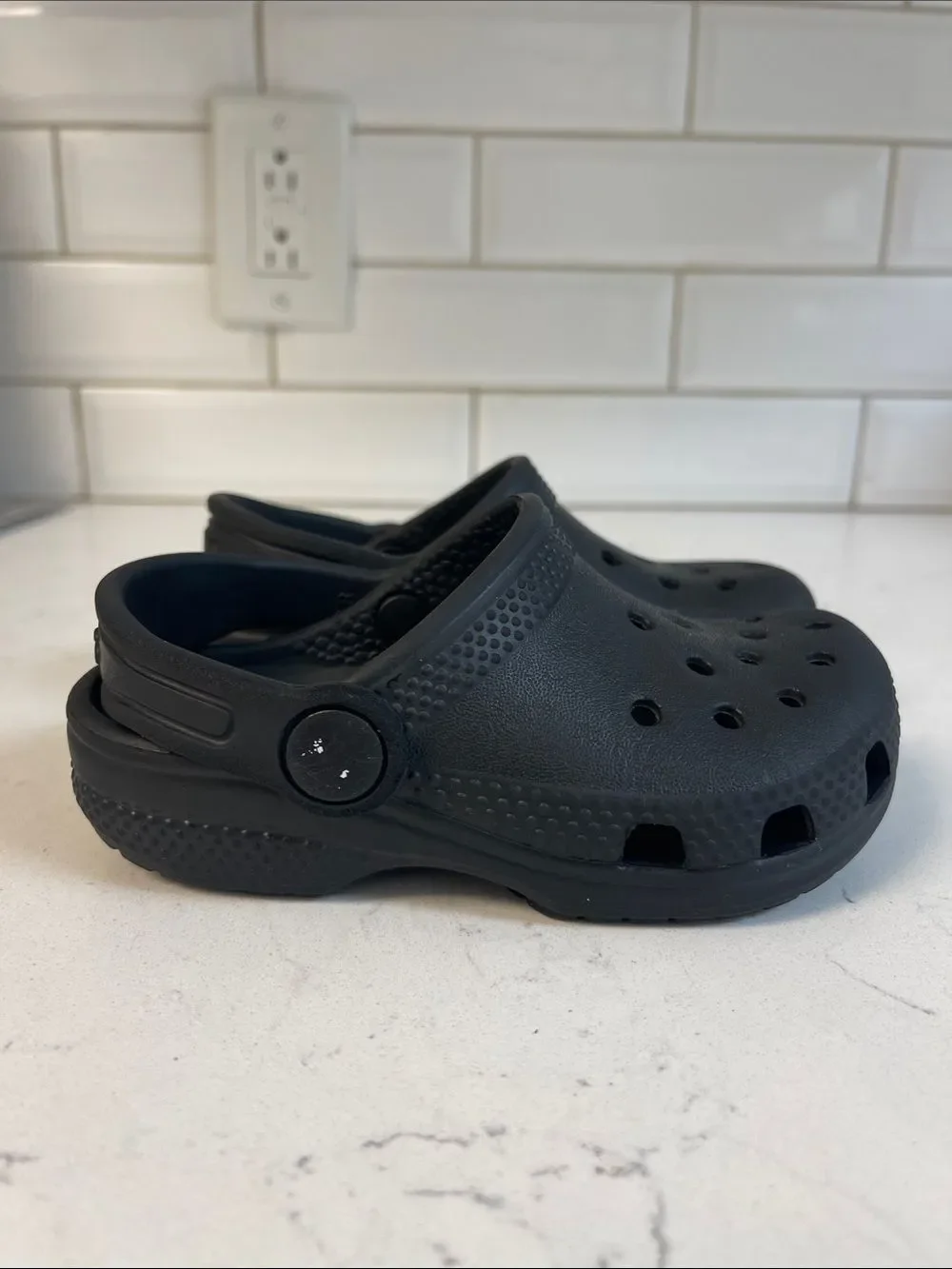 Crocs Kids' Classic Clog Black Size 8 Toddler